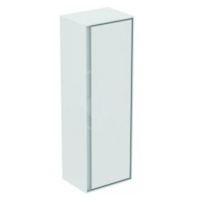 Kúpeľňová skrinka vysoká Ideal Standard Connect Air 40x30x120 cm v kombinácii hnedá mat / biela 