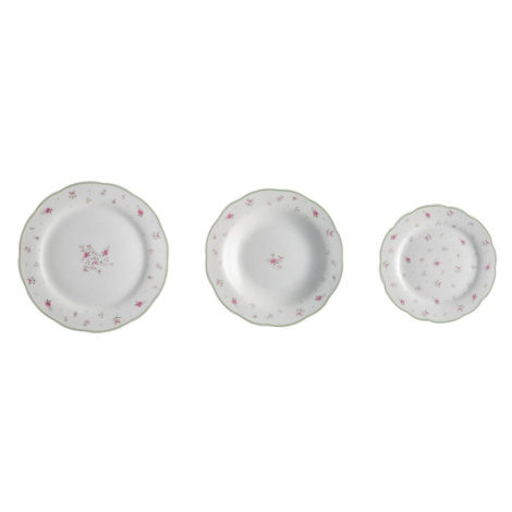 18-dielna súprava porcelánových tanierov Brandani Nonna Rosa