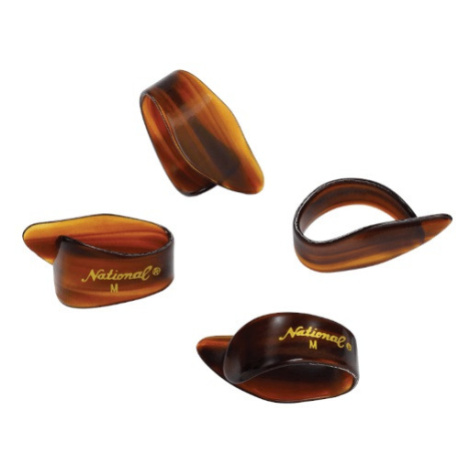 D'Addario National Celluloid Thumb Picks, Medium Tortoiseshell - 4 pac