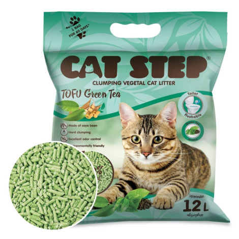TOMMI Cat Step Tofu Green Tea podstielka 5,4 kg/12 l
