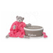 Kaloo plyšový medveď na maznanie Neon Doudou 962329 ružový