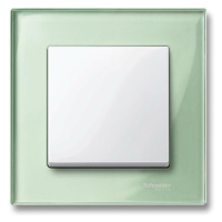 Rámček 1-násobný sklo zelená smaragdová Merten ElegG (Schneider)
