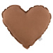 Dadaboom.sk Ľanový vankúš srdce čokoládové 44cm