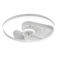 Stropný ventilátor Starluna LED Varyk, biely, tichý, Ø 50 cm