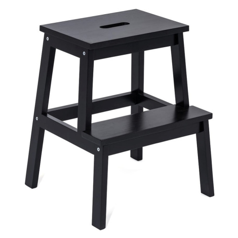 Čierna stolička z kaučukového dreva Corg - Bonami Selection