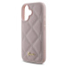 Guess PU Leather Quilted Zadný Kryt pre iPhone 16 Pink