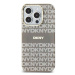 DKNY PC/TPU Repeat Texture Pattern W Stripe MagSafe Apple iPhone 15 DKHMP15SHRHSEE Beige