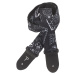 Perri's Leathers 7641 2" Design Fabric Strap Black Bandana