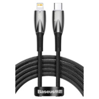 Kábel Baseus Glimmer Series CADH000101, USB-C na Apple Lightning 8-pin Power Delivery 20W, 2m, č