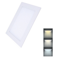 Solight LED mini panel CCT, podhľadový, 12W, 900lm, 3000K, 4000K, 6000K, štvorcový