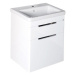 SAPHO - ELLA umývadlová skrinka 46,5x65x38,5cm, 2x zásuvka,biela EL052-3030