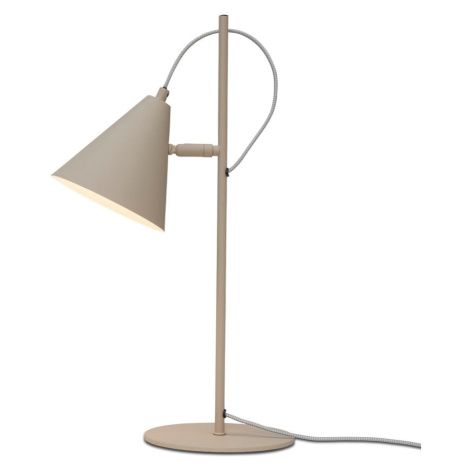 Béžová stolová lampa s kovovým tienidlom (výška  50,5 cm) Lisbon – it's about RoMi