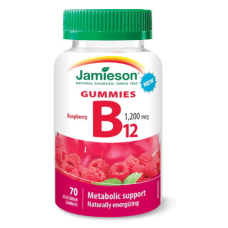 JAMIESON Vitamín B12 Gummies 1200 mg 70 želatínových pastiliek
