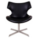Norddan 20536 Dizajnová stolička Khloe, čierna koženka