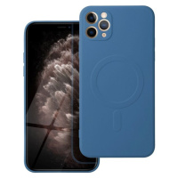 Silicone Mag Cover case compatible s MagSafe pre IPHONE 12 PRO MAX blue