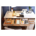 Písací stôl dylan - biela/dub svetlý
