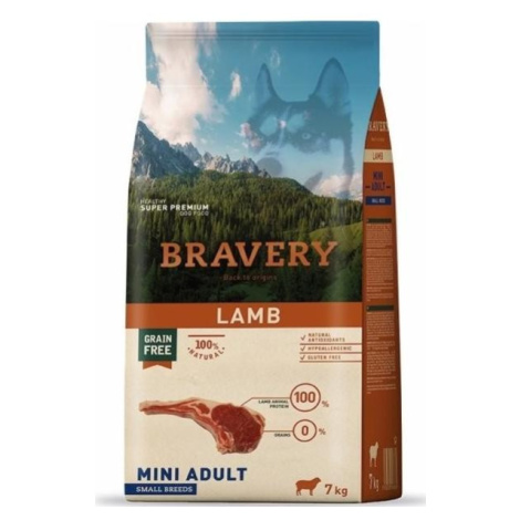 Bravery Dog Mini Adult Lamb - 7kg