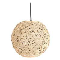 Závesná lampa Leitmotiv Nest round medium natural, 30cm