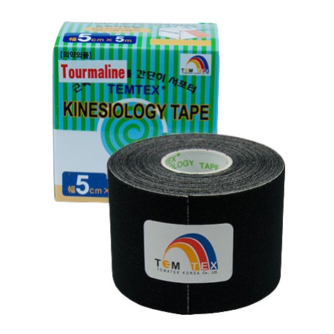 TEMTEX Tejp.  kinesio tape Tourmaline černá 5cmx5m