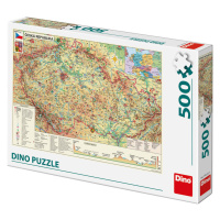 Dino Mapa Českej republiky 500 Puzzle