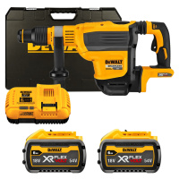 DEWALT 54V XR FLEXVOLT SDS-Max 10,5 J aku kombinované kladivo, 2x 9,0 Ah DCH614X2-QW