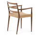 Jedálenská stolička z dubového dreva v hnedo-prírodnej farbe v súprave 2 ks Analy – Kave Home
