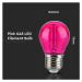Žiarovka LED Filament E27 2W, Rúžová 60lm, G45 VT-2132 (V-TAC)