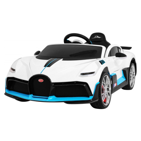 mamido  Detské elektrické autíčko Bugatti Divo biele