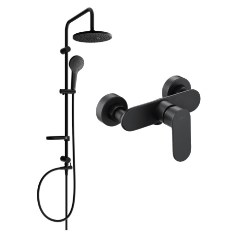 Sprchový set MEXEN ERIK - batéria Millo čierna