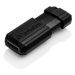 Verbatim USB flash disk, USB 2.0, 8GB, PinStripe, Store N Go, černý, 49062, USB A, s výsuvným ko