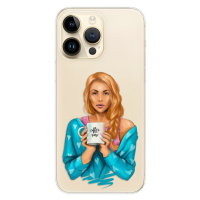Odolné silikónové puzdro iSaprio - Coffe Now - Redhead - iPhone 14 Pro Max