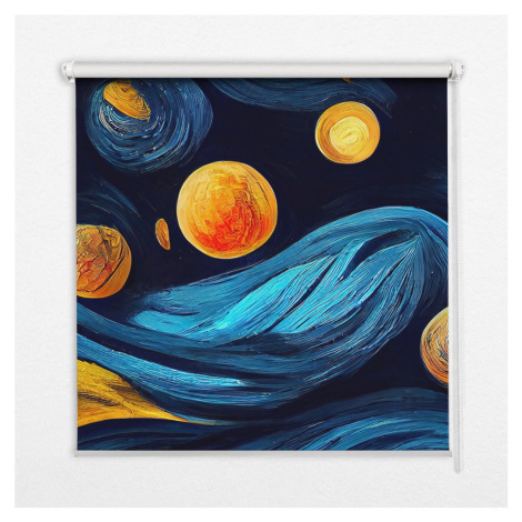 TULUP VNÚTORNÁ roleta - okenná roleta - roleta - 110x140 cm - Planéty