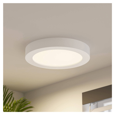 Prios LED stropné svietidlo Edwina, biele, 24,5 cm, 10 ks, stmievateľné