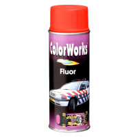 COLORWORKS - Fluorescenčný sprej 400 ml červenooranžový