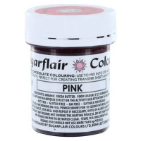 Farba do čokolády na báze kakaového masla Sugarflair Pink (35 g) C301 dortis - Sugarflair