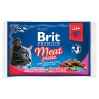 Kapsička Brit Premium Cat Meat plate mix v omáčke Multi 400g (4x100g)