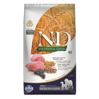 Farmina N&D dog AG puppy medium & maxi, lamb, spelt, oats & blueberry 2,5kg