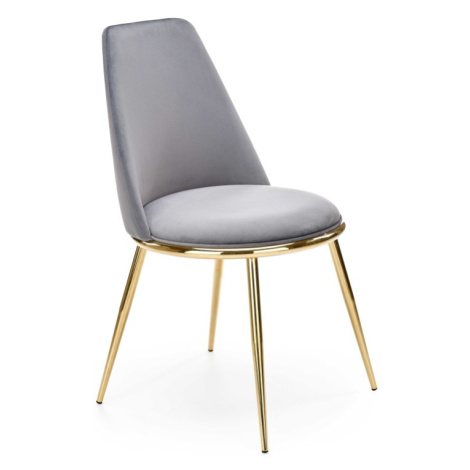 Dizajnová stolička GLAMOUR K460 sivá Halmar