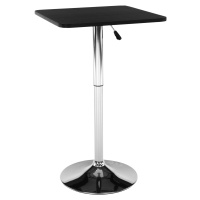 Barový stôl s nastaviteľnou výškou, čierna, 57x84-110 cm, FLORIAN