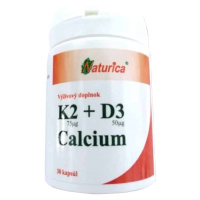 NATURICA Vitamin K2 + D3 Calcium 30 kapsúl