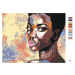 Maľovanie podľa čísel - PORTRÉT AFRICKEJ ŽENY Rámovanie: vypnuté plátno na rám, Rozmer: 40x50 cm