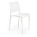 Stohovateľná jedálenská stolička K514 Biela,Stohovateľná jedálenská stolička K514 Biela
