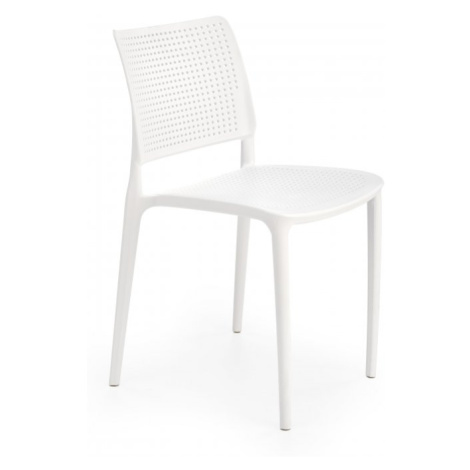 Stohovateľná jedálenská stolička K514 Biela,Stohovateľná jedálenská stolička K514 Biela Halmar