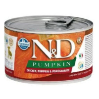 KONZERVA N&D DOG CHICKEN & PUMPKIN & POMEGRANATE PUPPY MINI 140g