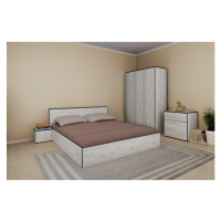 Spálňový program Tarja-rám postele,skriňa,komoda,2 nočné stolíky