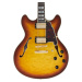 D'Angelico Excel DC XT Iced Tea Burst Quilt