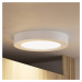 Prios LED stropné svietidlo Edwina, biele, 22,6 cm, stmievateľné