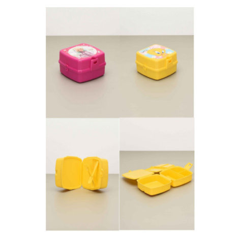 MAKRO - Box desiatový+lyžica+vidlička rôzne farby a motívy