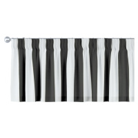 Dekoria Krátky záves na riasiacej páske, bielo-čierne pásy, 260 x 40 cm, Vintage 70's, 137-53
