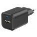 SWISSTEN SIEŤOVÝ ADAPTÉR GaN 1x USB-C 45W PD + 1x USB-A 18W QC ČIERNY